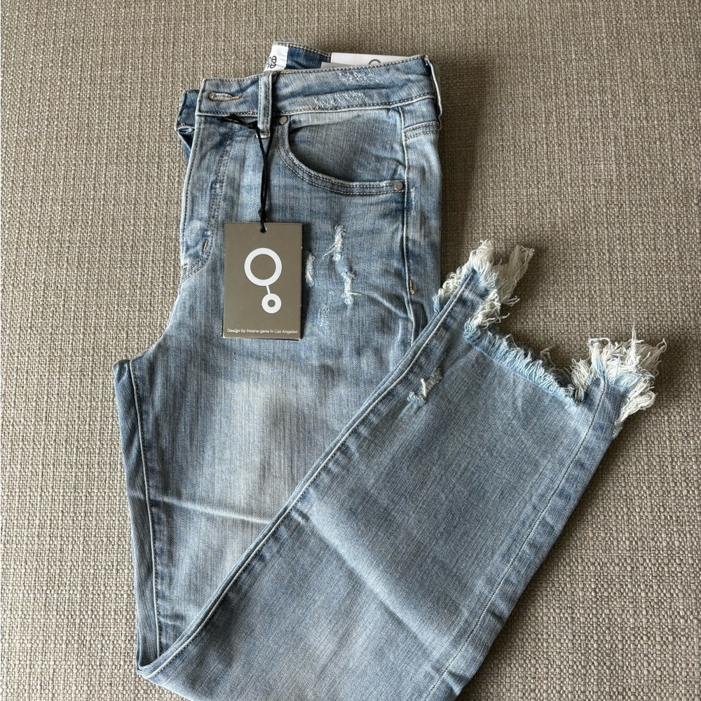 Insane gene size 5/26 mid-rise, ankle skinny jean